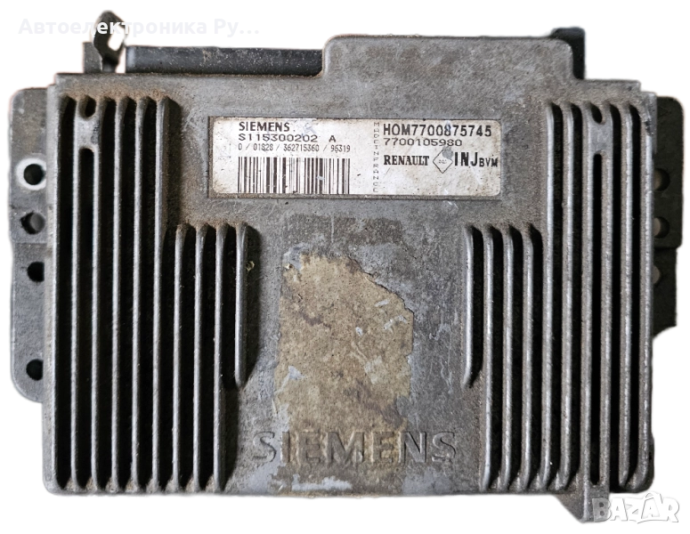 компютър RENAULT MEGANE SCENIC 1.6 SIEMENS, S115300202 A, S115300202A, HOM,7700875745, 7700105980 , снимка 1