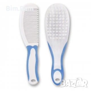 Бебешки комплект за коса - гребен с четка - Baby Care / Bertoni, снимка 1