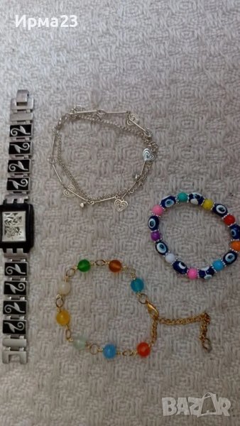 Дамски гривни и часовник, снимка 1