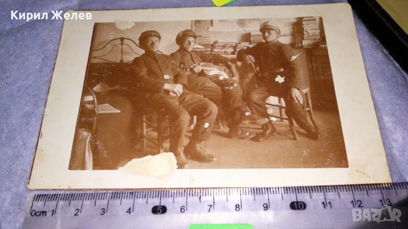 СПОМЕН от 1928-29г. СТАРА ВОЕННА СНИМКА ВОЙНИШКА КАРТИЧКА ФОТОГРАФИЯ ЦАРСТВО БЪЛГАРИЯ 15246, снимка 1