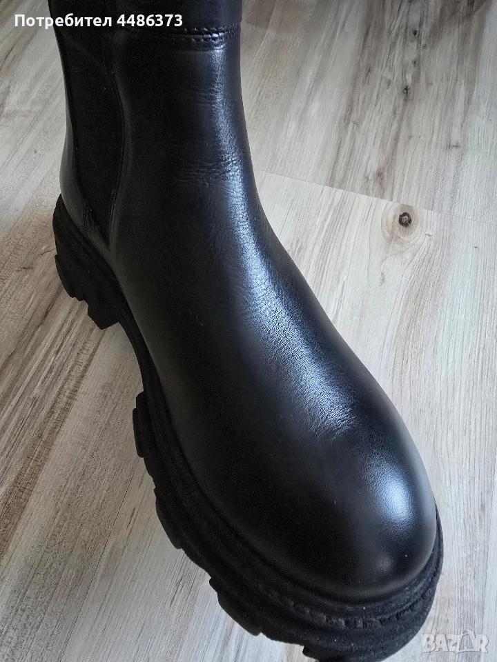 български боти от естествена кожа, снимка 1