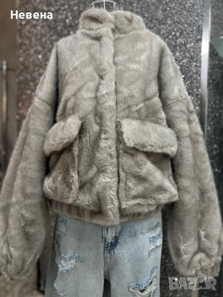 Меко зимно яке 2 цвята, снимка 1