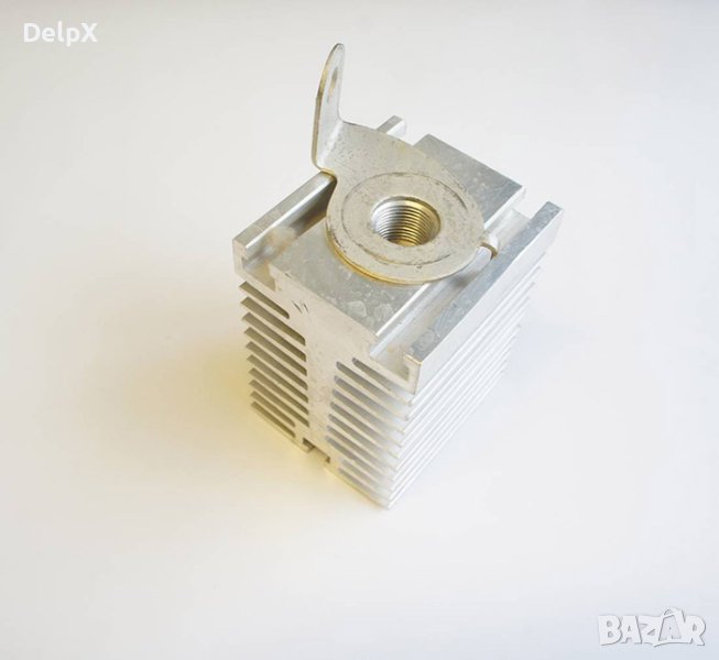 Радиатор алуминиев с резба M20x1,5 100x80x68mm, снимка 1