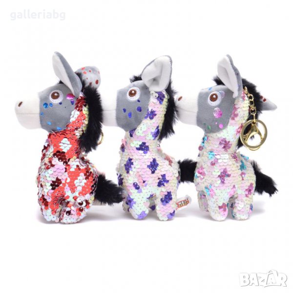 Ключодържател с пайети на магаренце, снимка 1