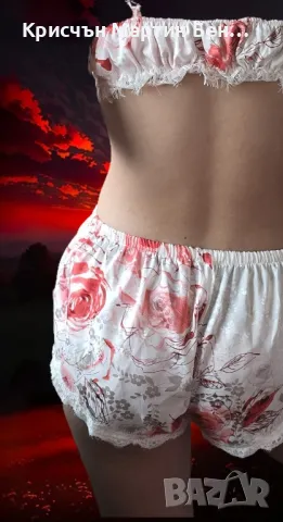 Сатенен Комплект JISEPHINE /M.L , снимка 8 - Корсети, бюстиета, топове - 39604193