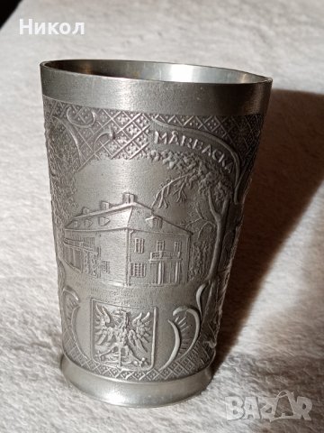 Шведска калаена чаша , снимка 6 - Антикварни и старинни предмети - 42607409