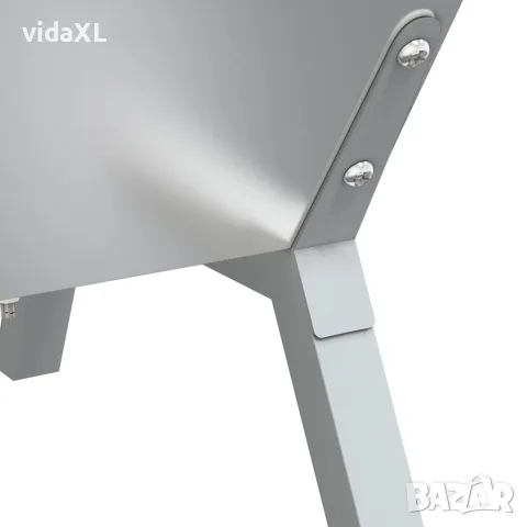 vidaXL Тава за барбекю, сребриста, 158x42x31 см, неръждаема стомана, снимка 6 - Барбекюта - 56146725