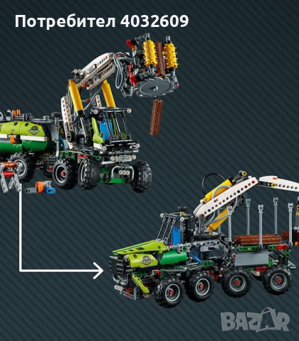 LEGO Technic Forest 2in1 pneumatic, Power Functions motor 1003 части, снимка 14 - Конструктори - 44796488