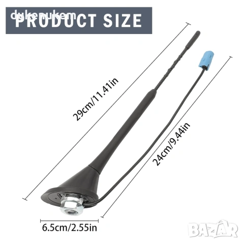 Автомобилна антена HC97 – 28 см за Opel Astra, Vectra и др., снимка 3 - Аксесоари и консумативи - 53149484