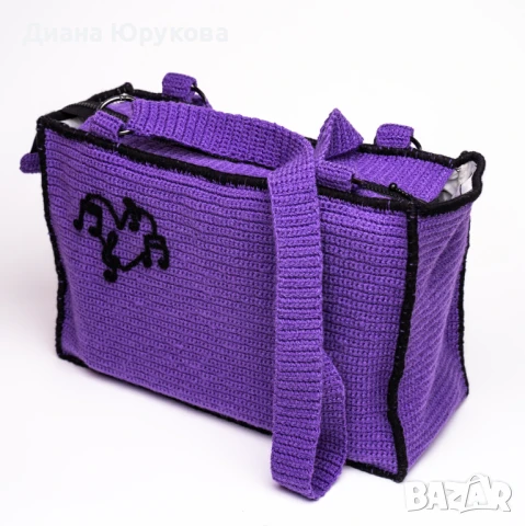 Плетена дамска чанта, снимка 2 - Чанти - 51307844