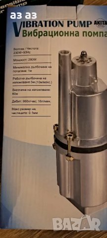 Akita- нова потопяема вибрационна помпа /бибо