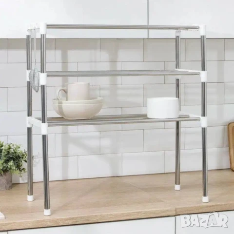 Кухненска Етажерка с 3 рафта за над Микровълнова фурна, снимка 2 - Други - 51324488