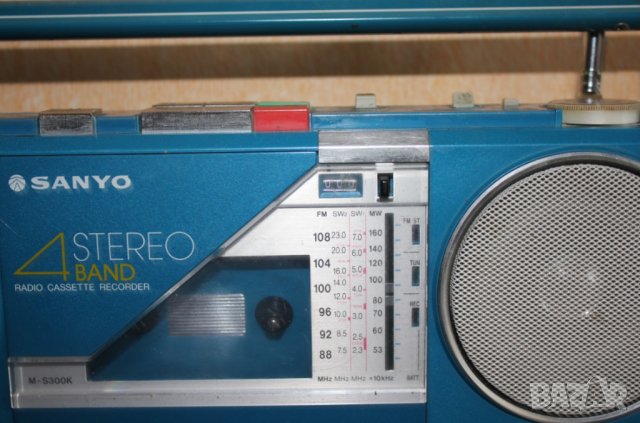 радио касетофон SANYO M-S300K+адаптер+лит.бат(8000mah)+зарядно+защита, снимка 10 - Радиокасетофони, транзистори - 44399866