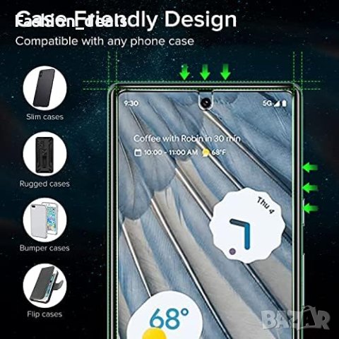 Нов Протектор за екран за Google Pixel 7A 2 броя фолио + 2 броя протектор за обектив, снимка 4 - Фолия, протектори - 41956034