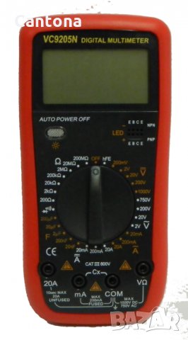 ЦИФРОВ МУЛТИЦЕТ VC9205