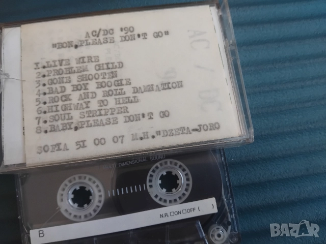 AC / DC '90 Live - аудио касета музика