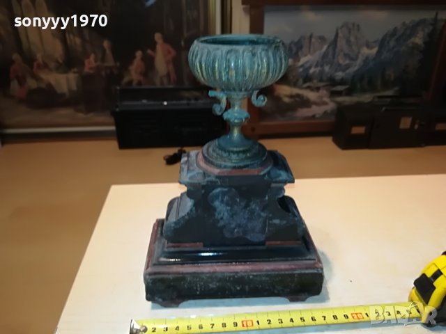 мраморен свещник от франция 1012221910L, снимка 6 - Антикварни и старинни предмети - 38967770