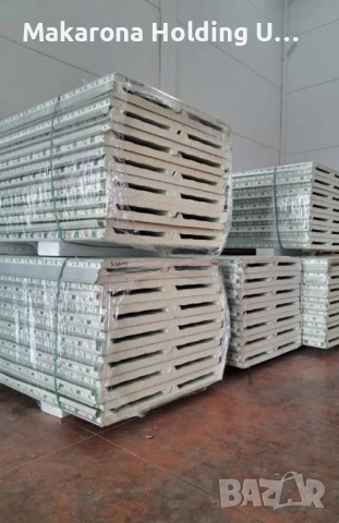 Сандвич панели за стена и покрив 3 ребра и 5 ребра бели и цветни, снимка 7 - Строителни материали - 51997361