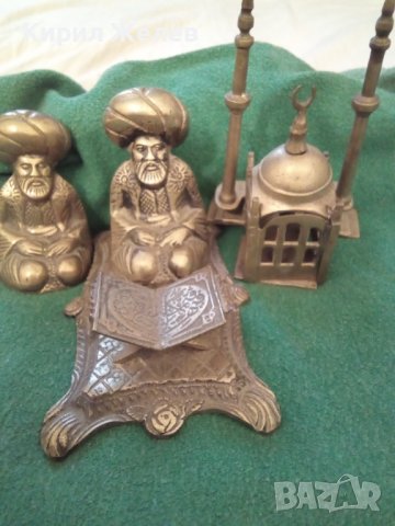 Антикварен ЛОТ Стара Турция БРОНЗОВИ Статуетки РЕДКИ 20068, снимка 9 - Колекции - 23208774