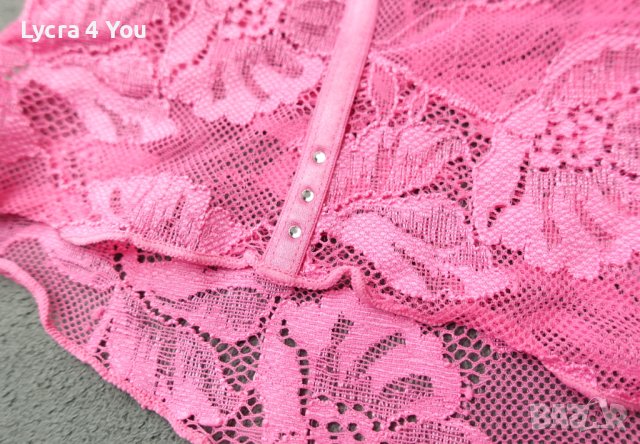 Units XL нов розов дамски дантелен боксер, снимка 3 - Бельо - 40781636