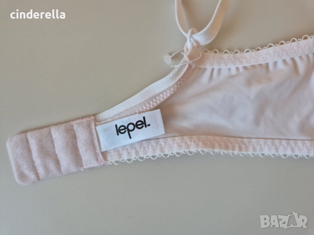 Lepel Розов Дантелен Сутиен 85C / Балконет, снимка 9 - Бельо - 53603949