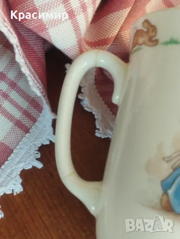 Чаша с чинийка Bunnykins. Произвежда се в Англия от Royal Doulton от 1976 до 1987 г. , снимка 10 - Колекции - 48823135