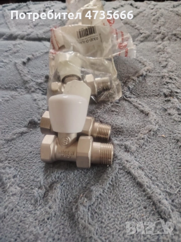 Кран радиаторен прав без адаптор