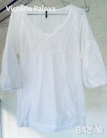 Въздушна бяла блуза SOYACONCEPT Дания, снимка 9 - Корсети, бюстиета, топове - 41427139