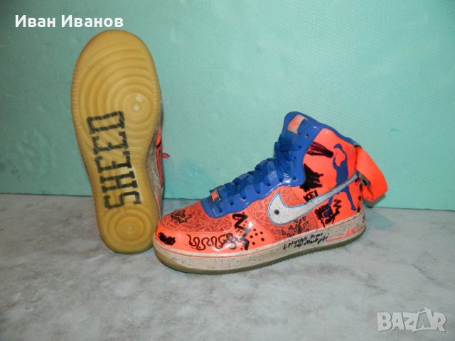NIKE AIR FORCE 1 HI CMFT PRM RW QS "TOTAL CRIMSON"номер 43-44, снимка 2 - Маратонки - 39290653
