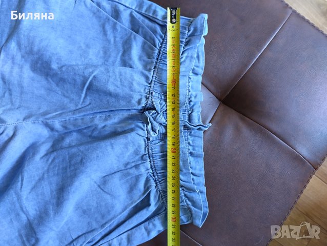 Детски широки дънки панталон 146 см, снимка 5 - Детски панталони и дънки - 40777614