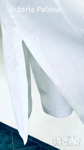 Скъпа ленена рокля-елек, снимка 9 - Рокли - 49794830