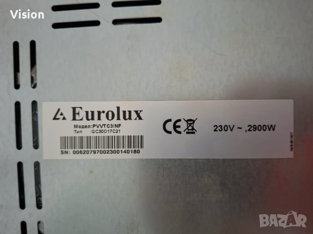 Плочи Eurolux PVVTC3 керамичен котлон