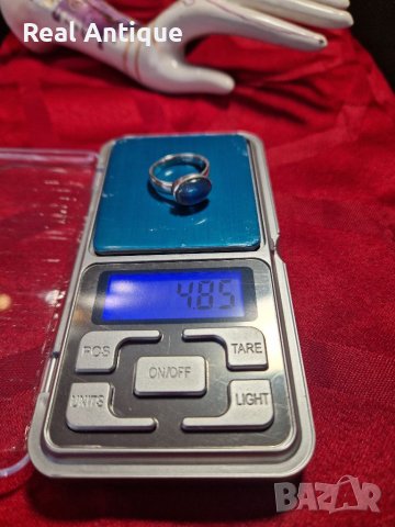 Изискан и красив сребърен пръстен- 4.85 грама - 925 проба , снимка 8 - Антикварни и старинни предмети - 40799871