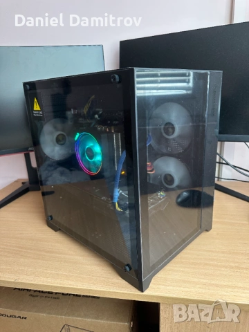 Геймърски компютър Ryzen 5 2600,GTX 1070 8GB,16GB RAM,128 GB SSD NVMe, 1 TB HDD