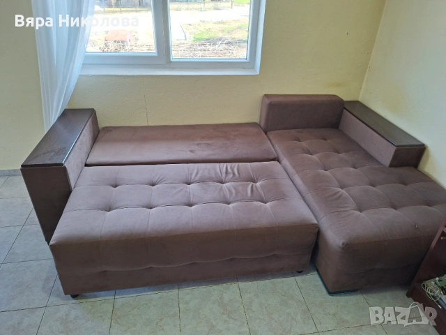 Ъглов диван 230/140, снимка 2 - Дивани и мека мебел - 53840002