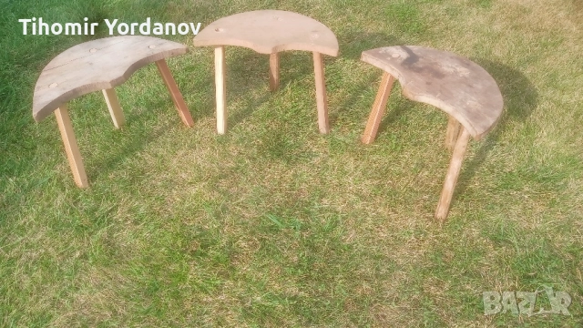 Трикрако столче -3 броя., снимка 3 - Антикварни и старинни предмети - 51500179