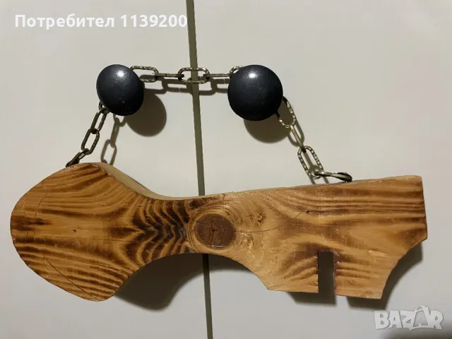 Винтидж мароканска закачалка за ключове дърво метал форма ключ, снимка 3 - Други - 48997137