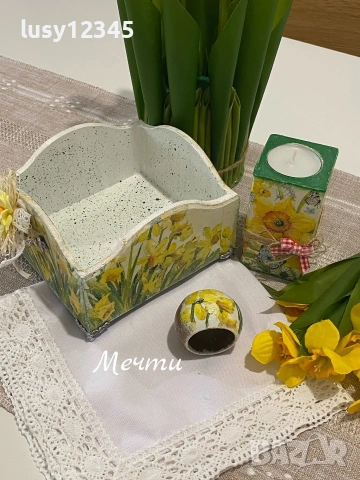 Панерче със слънчеви нарциси!, снимка 10 - Декорация за дома - 53399609