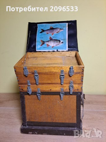 Рибарско столче с кожена седалка, снимка 3 - Екипировка - 41268904