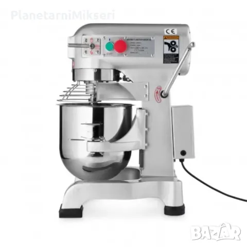 Планетарен миксер 10 литра – професионален за смесване, разбиване и месене, снимка 4 - Обзавеждане на кухня - 50080598