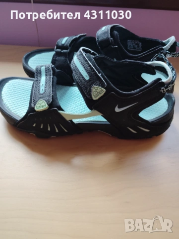 Сандали Nike номер 39 употребявани, черен и син, снимка 3 - Сандали - 53402246