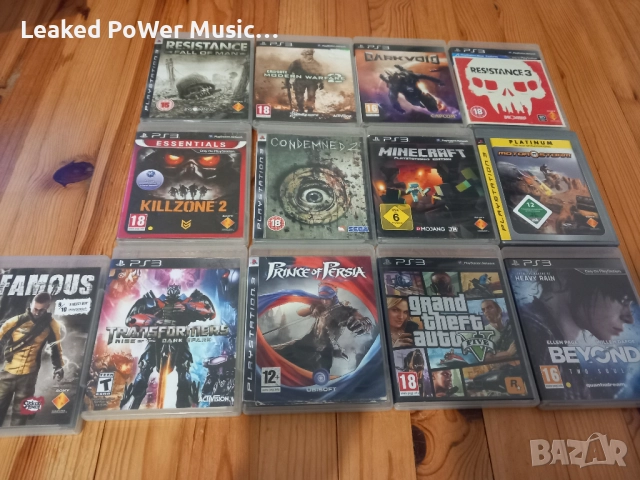 PS3 minecraft;gta5;prince of persia