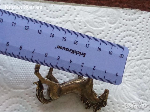 Бронзова фигурка на кон 47790, снимка 6 - Антикварни и старинни предмети - 52730598