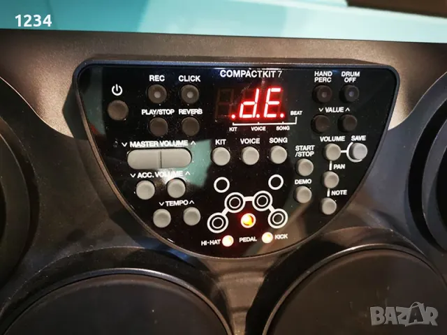 електронни барабани ALESIS Compactkit 7 с педали, палки и адаптор, снимка 3 - Ударни инструменти - 48734278
