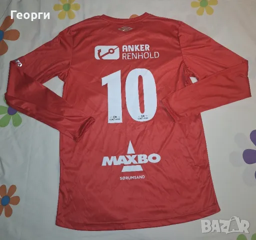 Оригинална Umbro тениска Sørumsand IF – номер 10, дълъг ръкав (Норвегия), снимка 4 - Футбол - 50310463