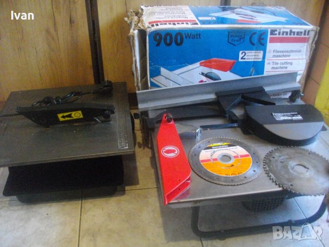 600W-Немска Ел.Машина Мокро/Сухо Рязане Плочи/Плочки-HEKA-Отлична-ф180мм-с вана за вода , снимка 10 - Други инструменти - 40982236