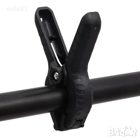 vidaXL T-образна стойка за фон, черна, 151x60x(70-200) см, снимка 6 - Светкавици, студийно осветление - 56146273