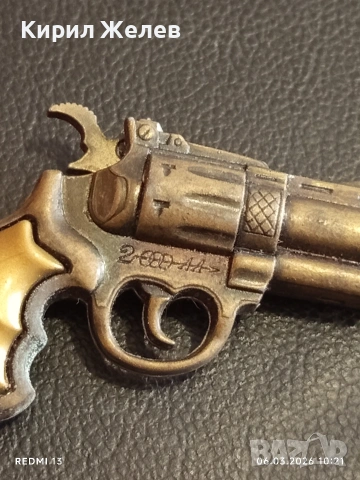 Миниатюрен сгъваем нож под формата на пистолет за КОЛЕКЦИЯ ДЕКОРАЦИЯ 12467, снимка 5 - Други ценни предмети - 53731443