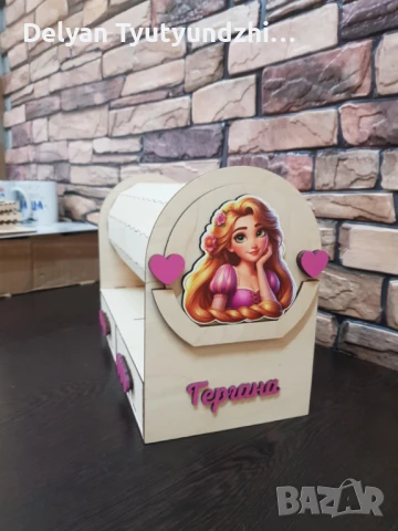  Персонализиран органайзер за диадеми "Ковчеже със съкровища" – Скривалище за аксесоари и тайни! 🎁, снимка 4 - Други стоки за дома - 51217873