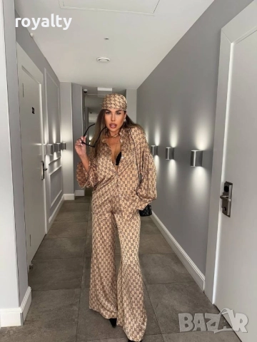 Луксозен комплект сатен от две части, снимка 4 - Комплекти - 51787917